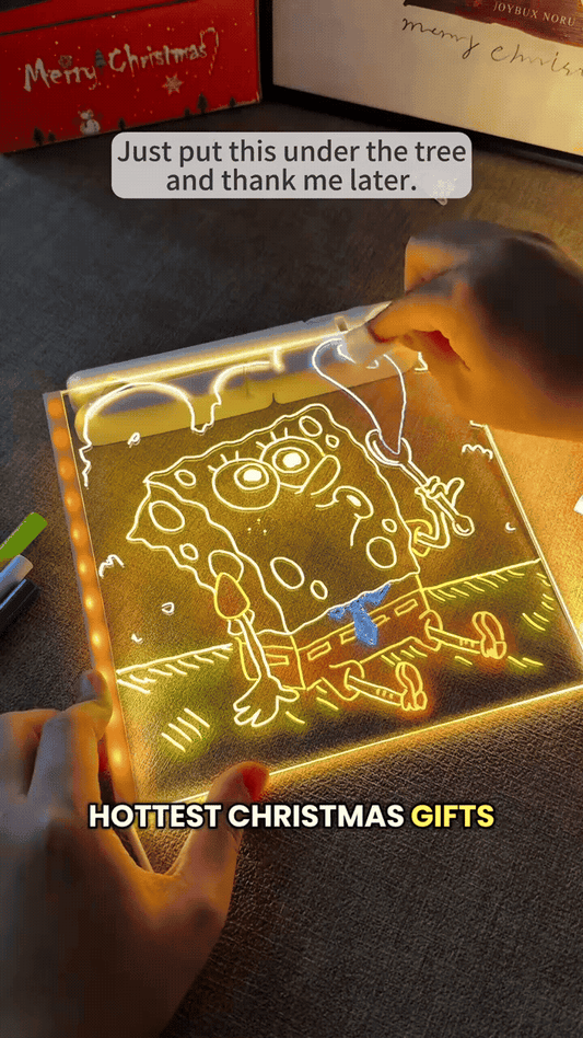 3D LED Light Glass Acrylic Writing pad